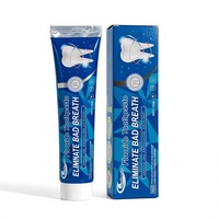 Pasta Gigi Label Pribadi Produksi Kecil 180g Fluoride Pasar Afrika Anti-Karies Pemutih Rasa Mint Untuk Penggunaan di Rumah