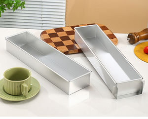 Stampo rettangolare a forma di tiramisù torta di formaggio Mousse torta teglia con divisori superficie anodizzata stampo per torta in alluminio - Product Image 1