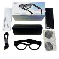 Lunettes intelligentes HD E06S1300W SmartAI avec traduction OpenAI, stabilisation EIS, enregistreur vidéo 1080P, étanches IP67, chargement Type-C pour les voyages