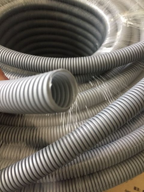 Gray Corrugated Conduit Internal Wire Flame-retardant PP Threading Snake Tube PA Flexible Hose Outdoor Cable Optical Sleeve