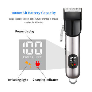 Nhỏ gọn điện tóc Cắt cho người lớn 1500mAh ABS Chất liệu xách tay cho du lịch ngoài trời cắt tóc cho thợ cắt tóc Tiếng Anh - Product Image 4