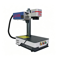 Machine de marquage laser UV portable de bureau LY, mini, à rayons ultraviolets, lumière froide violette, 3W, 5W, 10W, pour matériaux non métalliques, bois, acrylique, cuir