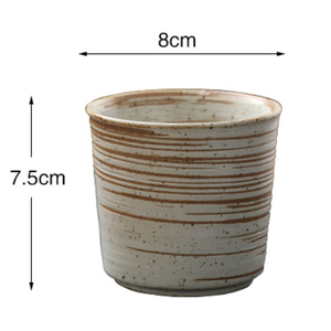 Taza de Café de Cerámica Japonesa Retro Simple sin Asa, Taza de Agua de Cerámica Rústica para el Hogar, Restaurantes y Comidas en Solitario - Product Image 6