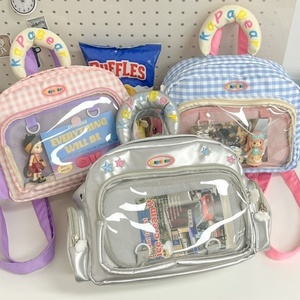 אופנתי רב-צבע מותאם אישית תיק pu אנימה תצוגה kawaii תיק נשים צלב - Product Image 6