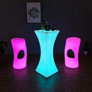 Nachtclub Bar Lounge Möbel Nachtclub Beleuchteter Wasserdichter <span class=keywords><strong>LED</strong></span>-Bartisch <span class=keywords><strong>LED</strong></span>-Möbel Cocktailtische Party-Möbel - Product Image 3