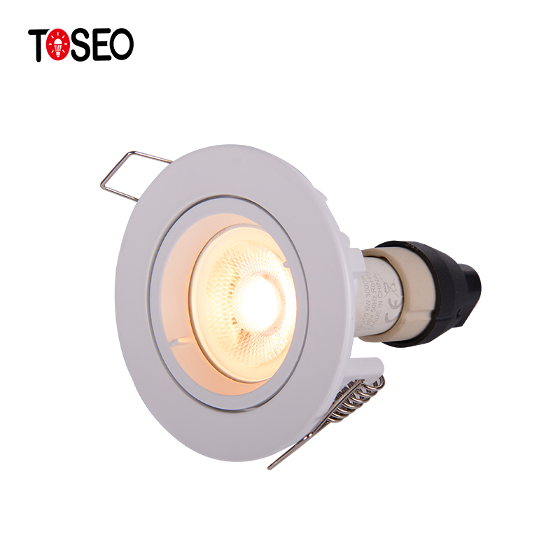 7w Led Recessed Downlight Fixtures Round Die Casting Aluminium Waterproof