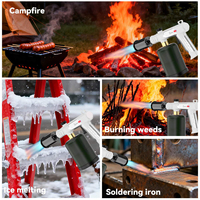 Chalumeau au propane Touch Max Fire pour cuisine, avec verrou de sécurité, idéal pour saisir les steaks, griller, allumer le charbon de bois et les feux de camp