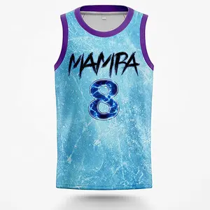 Printed Basketball Jerseys Los Angeles 24 Bry-ant 8 Ma-mba Sport Shirts