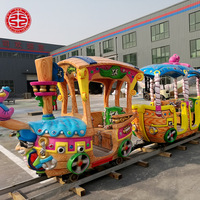 Attractions de terrain de jeux pour enfants : Mini-train électrique, manège de fête foraine, train électrique sur rail pour jardin d'enfants pour Noël