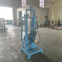 Petite machine de forage de puits d'eau électrique de 4 kW avec pompe et moteur, profondeur maximale de 100 m - Facile à déplacer