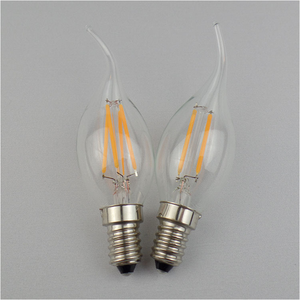 220V Decorative E12 Candelabra LED <strong>Bulbs</strong> Dimmable LED <strong>Chandelier</strong> <strong>Light</strong> <strong>Bulbs</strong> 4W Flame Tip Vintage LED Filament Candle <strong>Bulb</strong> - Product Image 2