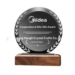 Trophée créatif en bois massif à graver pour réunion annuelle d'entreprise, anniversaire d'employé, cadeau commémoratif longue durée pour <span class=keywords><strong>médecin</strong></span> - Product Image 2