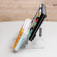 Présentoir de clavier acrylique Transparent détachable de vente chaude support de cadre Photo en plastique pour l'affichage de tablette de stockage au détail
