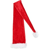Gorro Navideño Extra Largo de Felpa de Poliéster, Estilo Europeo, Decorativo para Fiestas, Accesorio de Regalo