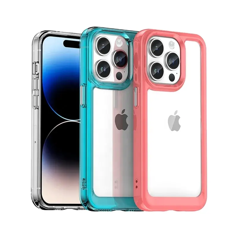 Mobile Phone Accessories i Phone Clear Case for iPhone 11 12 13 14 Anti-slip Cover