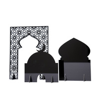 Décoration de table Ramadan : Présentoir en acrylique en forme de château, ornement ethnique pour la maison et les fêtes