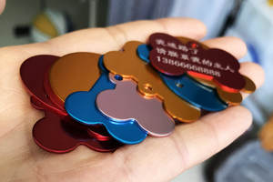 Benutzer definierte Tier marke Edelstahl/Zink legierung Hunde marke Moderne Metall Blank Halskette UV-beschichtete Sublimation ID Tag für Katze Haustier - Product Image 6