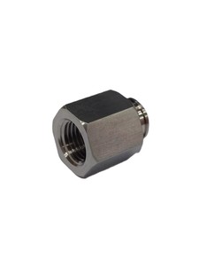 Conector Hexagonal de Acero Inoxidable de Alta Precisión, Mecanizado CNC con Rosca Interna y Externa - Product Image 1