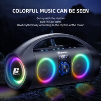 Speaker gigi biru F29 120W, pengeras suara Stereo dengan suara HD, tahan air IPX7, Bass dalam, suara Stereo keras, Sub woofer untuk luar ruangan