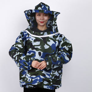 Traje de apicultura ventilado Ropa de Agricultura de poliéster grueso de 3mm con equipo de sombrero antiabejas para protección contra picaduras - Product Image 1