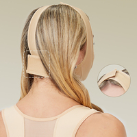 Ceinture de levage du visage respirante et réutilisable en forme de V à double sangle Masque amincissant à double menton avec réducteur pour le double menton