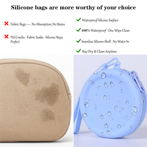 Nhà Máy Nóng Bán Silicone Vòng Đồng Xu Ví Mềm Bền Không Thấm Nước Biểu Tượng Tùy Chỉnh Mini Dây Kéo Ví Cho Fba Thương Mại Điện Tử Người Bán - Product Image 3