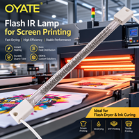 Lampes chauffantes halogènes IR à quartz 1000W 520mm pour sécheur flash de sérigraphie
