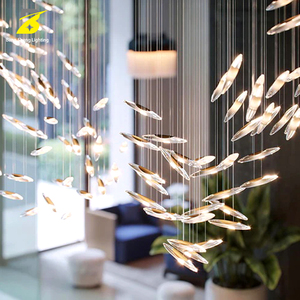 Lustre en cristal en forme d'<span class=keywords><strong>oiseau</strong></span> volant - Éclairage dynamique <span class=keywords><strong>de</strong></span> luxe pour escalier d'hôtel/galerie d'art - Product Image 5