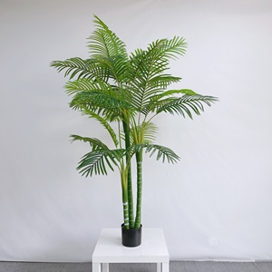 130 CM Areca palmiye ağacı yapay ipek bitki yeşil plastik Phoenix palmiye ağacı Pot yeşil yapay bitkiler - Product Image 5