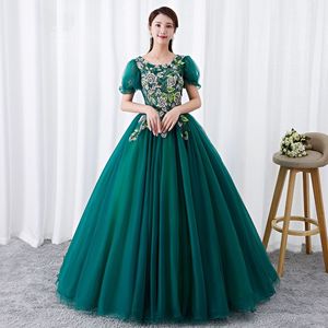 Women's Military Green Chiffon Tutu Skirt With Floral Embroidery Elegant Ball Gown For Formal Events And Performances - Product Image 1