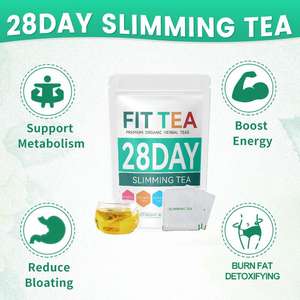 स्लिम चाय 28 दिन फिट फ्लैट पेट जड़ी-बूटियाँ पेट की जड़ी-बूटी चाय का वजन कम होना - Product Image 3