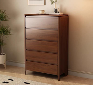 <span class=keywords><strong>Commode</strong></span> à 5 tiroirs de style classique chinois, design oriental intemporel, robuste, durable, facile à nettoyer, idéale pour les maisons modernes et classiques - Product Image 1