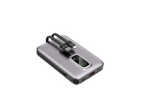 Batterie externe <span class=keywords><strong>portable</strong></span> de <span class=keywords><strong>petite</strong></span> <span class=keywords><strong>taille</strong></span> 10000mAh à charge rapide avec affichage numérique et câble Type-C PD20W intégré (entrée et sortie) - Product Image 5