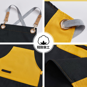 Delantales de lona de poliéster impermeables para restaurantes, cafeterías, tiendas de té con leche, floristerías, profesionales de la teñitura del cabello - Product Image 5