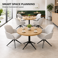 Fauteuil pivotant de luxe en tissu, siège baquet rembourré, chaise de salle à manger avec base pivotante en métal, pour restaurant, hôtel, salle de banquet