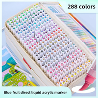 Ensemble de stylos à peinture acrylique liquide Languo Direct, marqueurs acryliques à séchage rapide et imperméables pour la peinture sur roche, la toile, les cadeaux et les loisirs créatifs