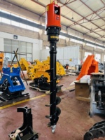Tarière hydraulique WEIXIANG WXEA1500 pour excavatrices de 1 à 2 tonnes, tarière en acier allié haute résistance pour une longue durée de vie