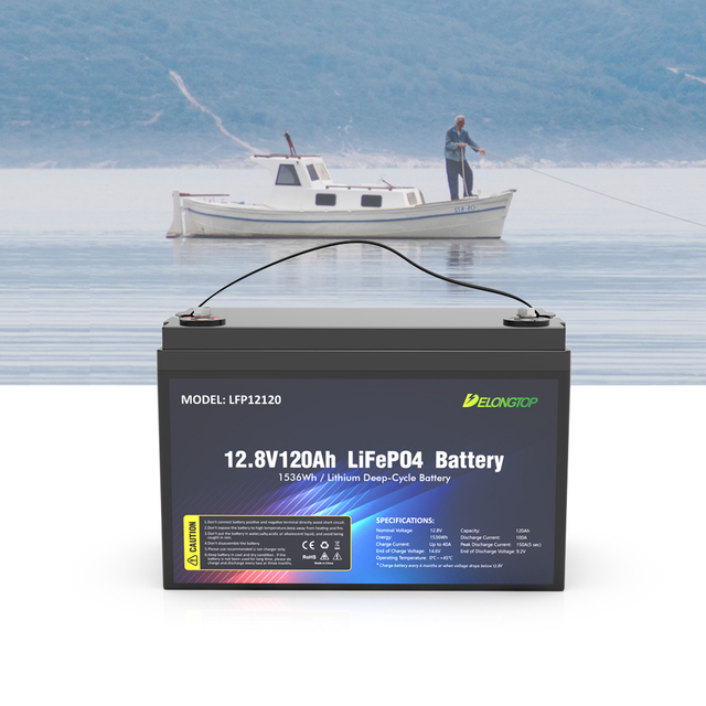 12V 120Ah LiFePO4 Lithium Battery Deep Cycle BMS for RV Marine Solar Camping Off Grid Energy Storage Lead Acid Replacement