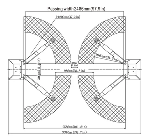 Launch dua <span class=keywords><strong>Post</strong></span> Lift mobil hidrolik Lift Auto <span class=keywords><strong>Hoist</strong></span> Lift untuk dijual 4 Ton Lift TLT240SB - Product Image 6