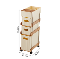 Étagère mobile Bibliothèque roulante Étagère de rangement pour livres Classeur mobile Organisateur Chariot avec roues pour étude à domicile
