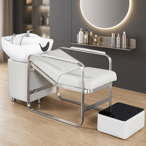 Lit de Salon de Coiffure Multifonctionnel Confortable et Abordable avec Bac pour Lavage de Cheveux et Massage - Product Image 5