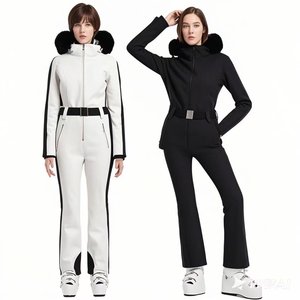 AQTQ moda invierno al aire libre cálido a prueba de viento monos para <span class=keywords><strong>mujer</strong></span> chaqueta de Snowboard pantalones de nieve y chaqueta impermeable conjunto de traje de esquí - Product Image 5