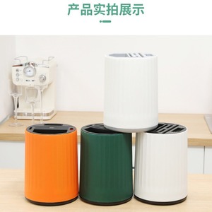 <b>Kitchen</b> Rotating Knife Rack Multi Functional Chopsticks Knife Tableware Organizer <b>Plastic</b> Storage Unit For <b>Kitchen</b> - Product Image 1