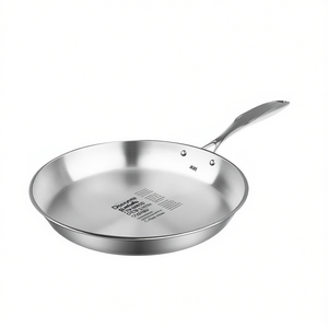 Poêle à frire en acier inoxydable Db 24 cm compatible induction, design minimaliste, lavage à la main uniquement - Product Image 1