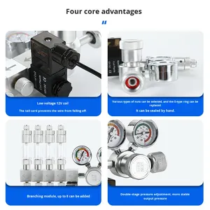 Contador de Bolhas de <span class=keywords><strong>CO2</strong></span> em Aço Inoxidável Ecológico com Válvula de Retenção Modelo 002 da UUIDEAR para Uso em Aquários - Product Image 2
