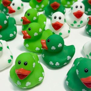 Irish St. Patrick's Day Style Children <b>Bath</b> Toy Rubber Yellow Duck Customize Colour Shape Good Quality Eco Friendly Safe - Product Image 2
