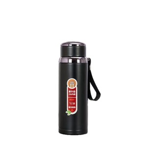 Botella de agua de doble pared de acero inoxidable 316, termo sostenible de <span class=keywords><strong>1000ml</strong></span> para hombres, niños, preservación del calor, regalo de negocios - Product Image 2