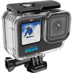 HONPNK 투명 방수 하우징 Go Pro He ro 9/10/11/12 - 60M 깊이, 스크래치 및 충격 방지 - Product Image 1