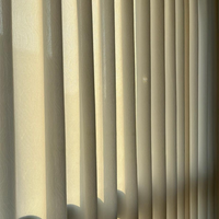 Cortina Translúcida con Textura Ondulada, Protección UV, Aislamiento Térmico, Filtrado de Luz, Privacidad, Voile para Ventana, Directo de Fábrica