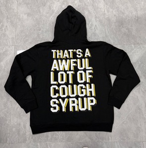 Venta al por mayor de calidad superior de peso pesado 100% de algodón Sudadera con capucha de los hombres que es horrible lote COUPH SYRUP clásico suelto de impresión sudaderas con capucha para los hombres - Product Image 1
